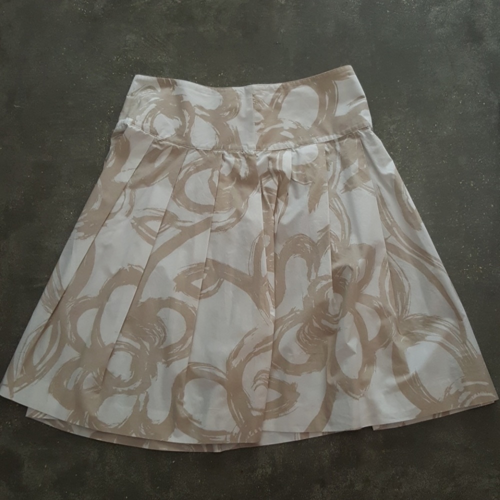 Professional white and tan skirt